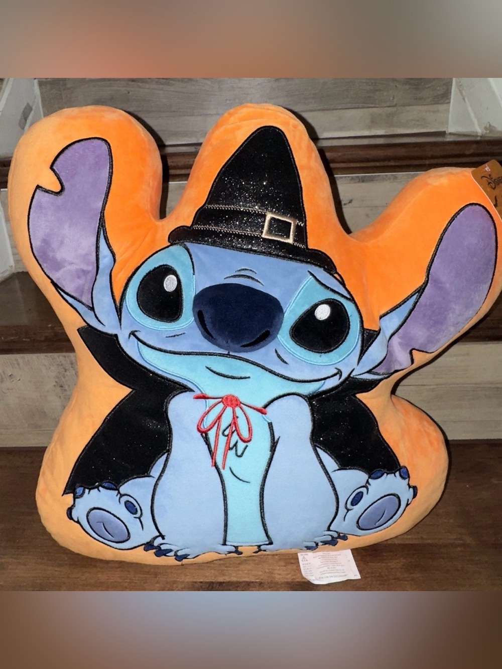 Super Cute 🥰 Disney Halloween Witch Stitch Huge Plush Pillow 17”H x 16” W - New